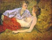 Henri De Toulouse-Lautrec The Two Girlfriends oil painting